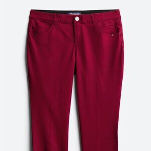 Democracy Natalie Ab Solution Colored Jean Burgundy NWOT